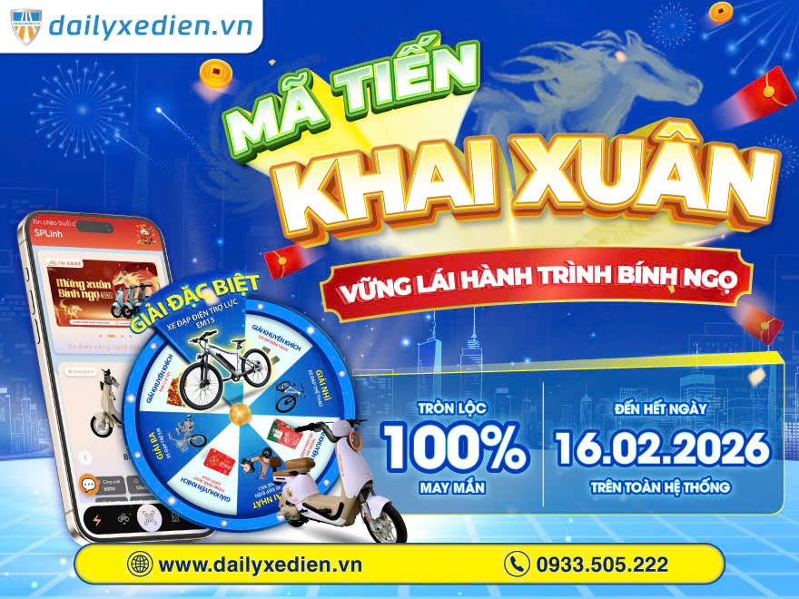 Mã tiến khai Xuân – Mua Xe Điện Bluera Việt Nhật: Quay Là Trúng, Rinh Lộc Xuân Cực Khủng!