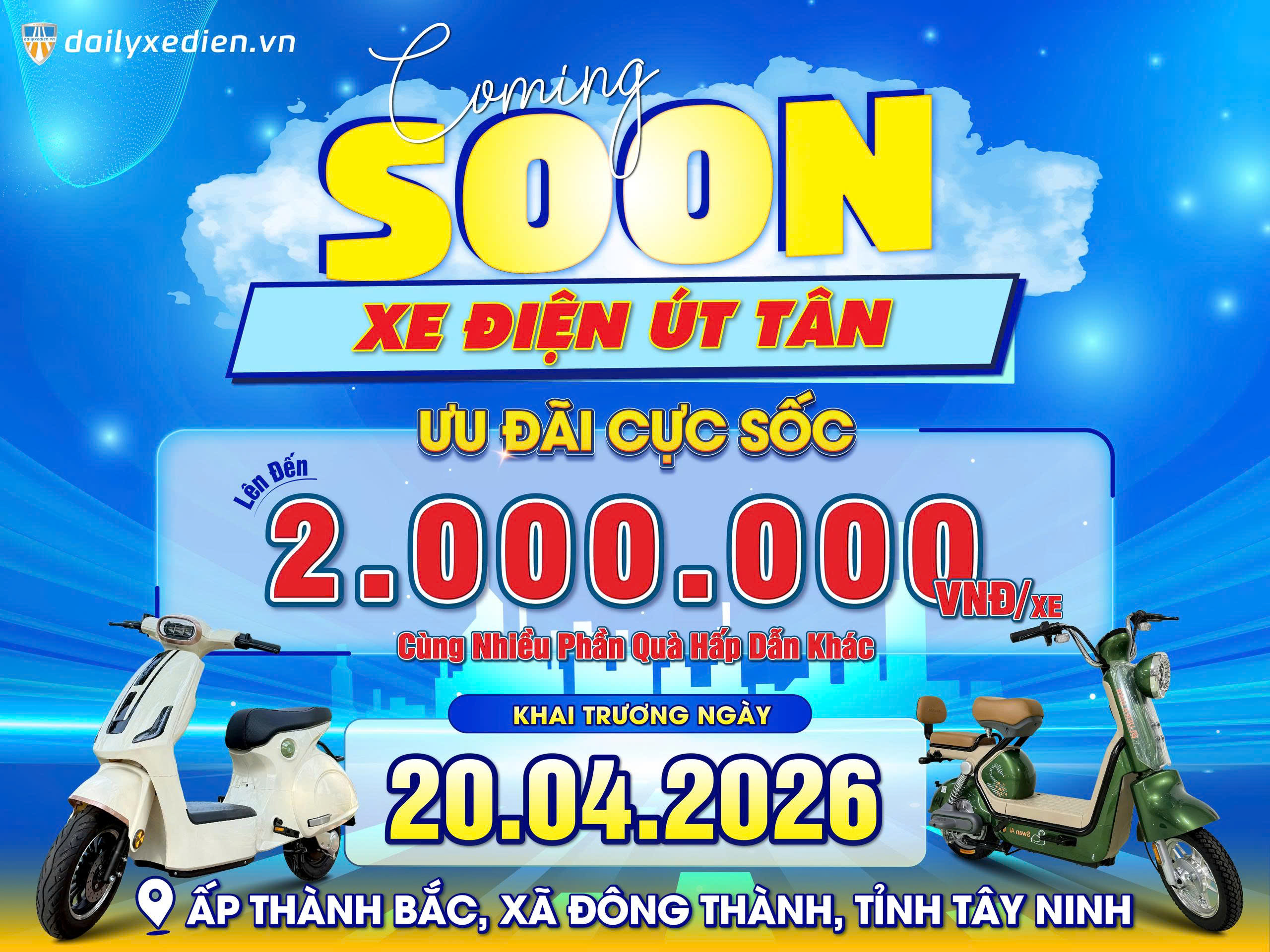 COMING SOON: CHÀO ĐÓN BLUERA VIỆT NHẬT ÚT TÂN – RỘN RÀNG KHAI TRƯƠNG, ƯU ĐÃI NGẬP TRÀN