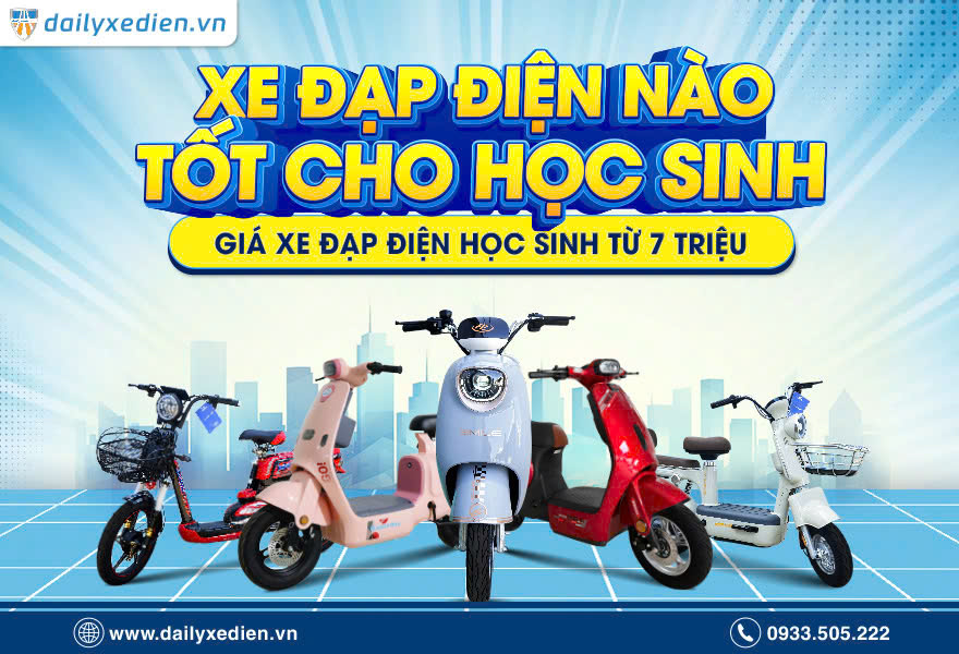 Xe đạp điện nào tốt cho học sinh? Giá xe đạp điện học sinh từ 7 triệu